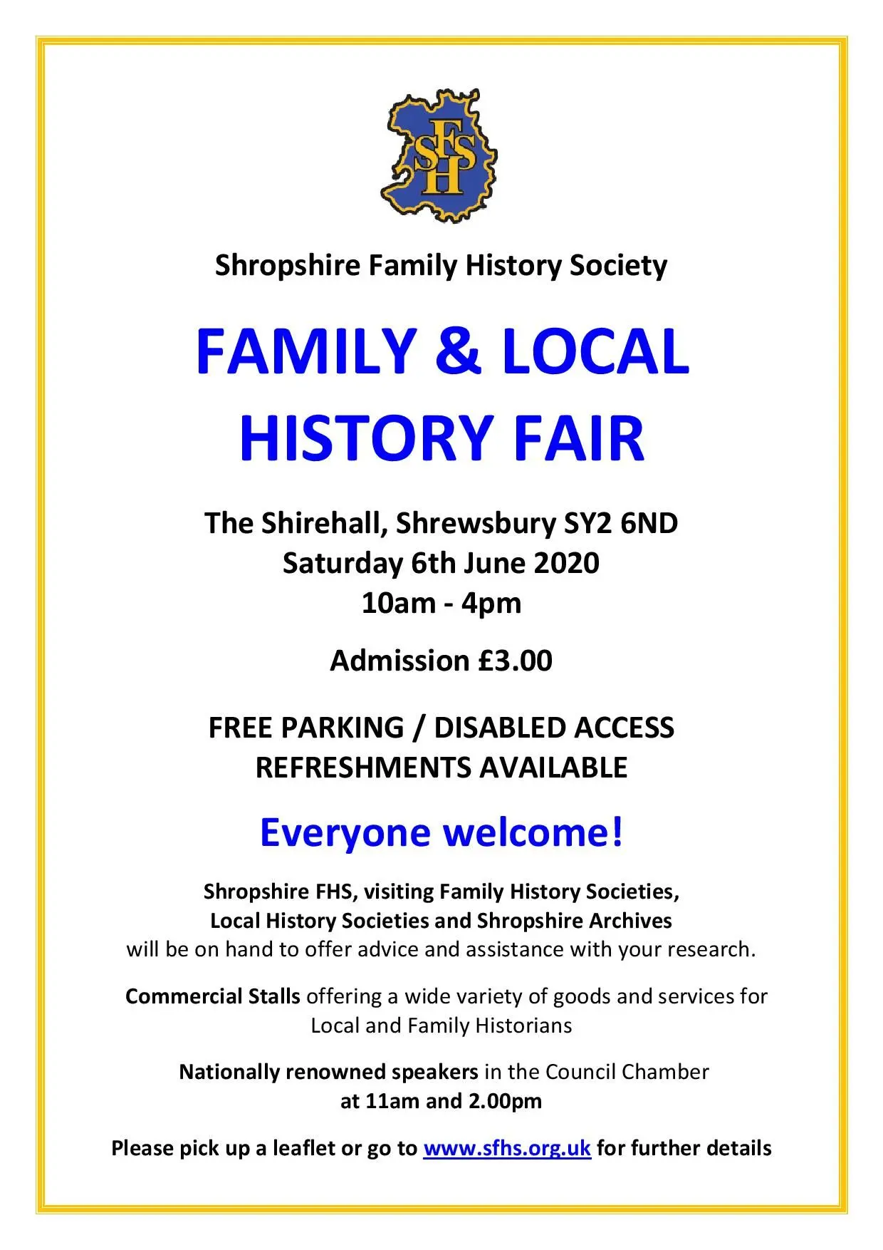 Shropshire Family History Fair