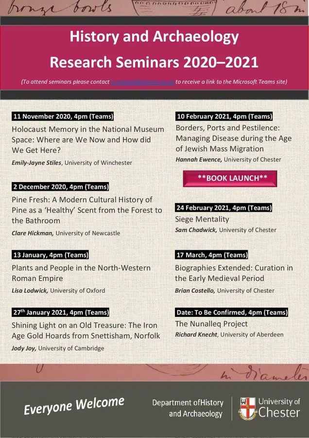 University of Chester Seminar Series 