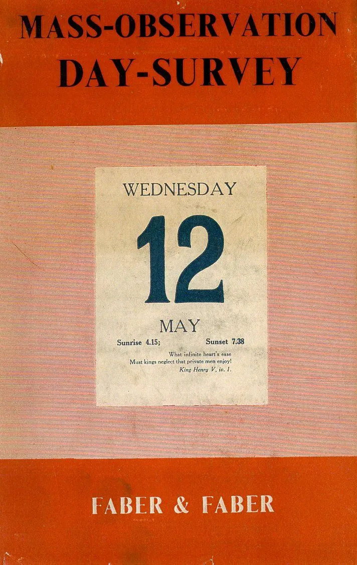 May 12th - Mass Observation Day 