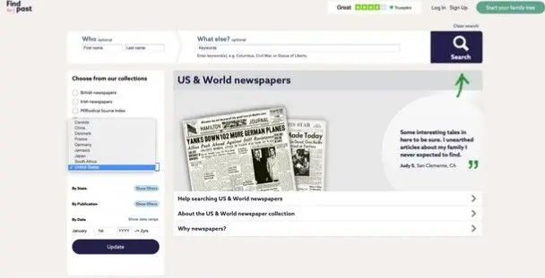 Findmypast Removes International Newspaper Collection