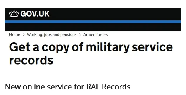 New online service for RAF Records 
