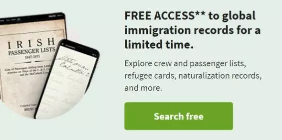 Free access to Ancestry