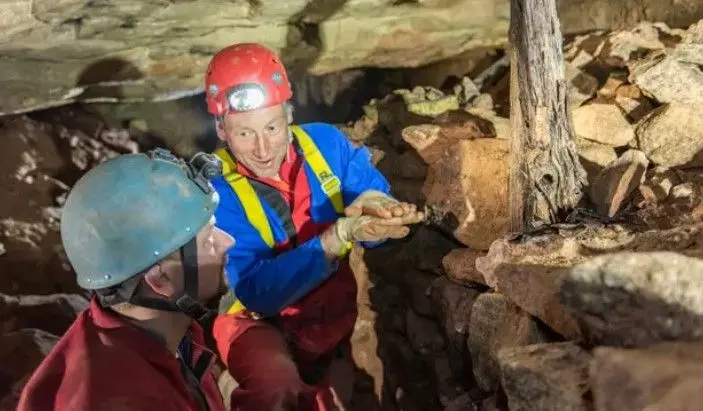 Cavers find pristine mineshaft frozen in time for 200 years