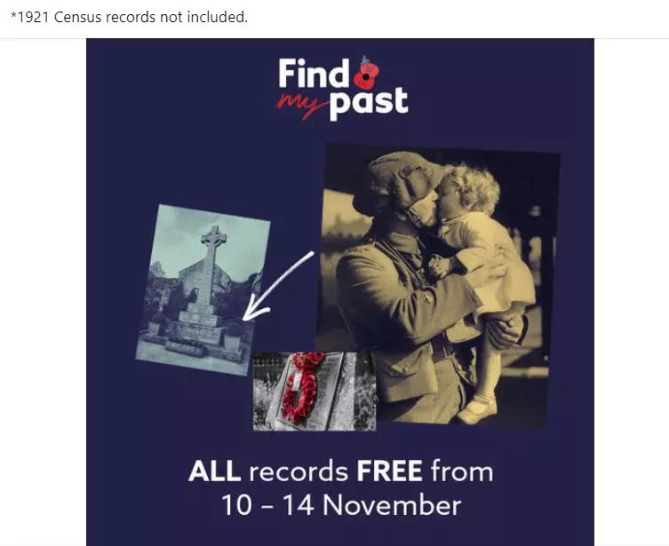 Find your family heroes for free this Remembrance weekend