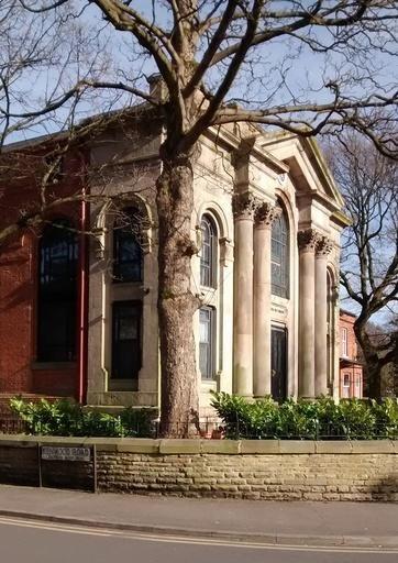 Union Church, Edge Lane, opened 1868, John Rylands of Longford Hall was a trustee; now owned by Iglesia ni Cristo