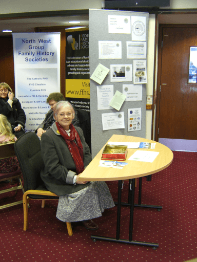 Lesley Smetham in the foyer