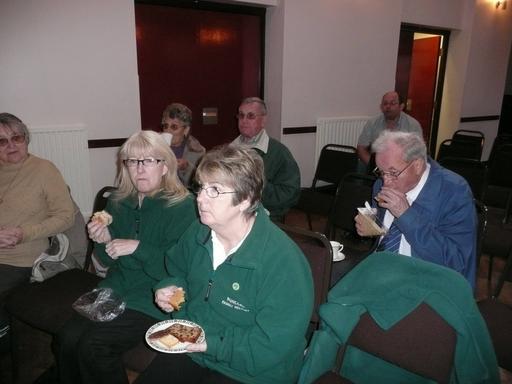 AGM 2008 PAT EASTUP LINDA WILDING FRANK HALL EVELYN HEYES BERNARD AND GWEN CRAFT ASTBURY VILLAGE HALL