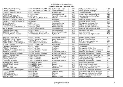 8 Chadwick documents other names