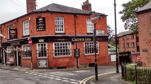 Old centre of Northenden - Crown Inn.