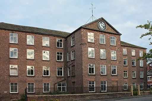 Park Green mill before its destruction by fire in 2009.