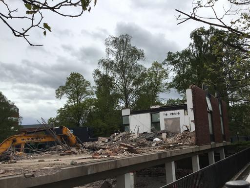 2t: 29th April View of the last standing part of the library