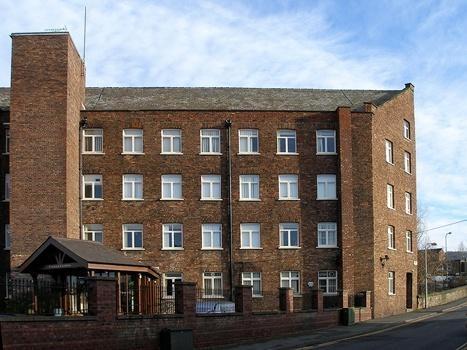 Victoria mills, Windmill Street. These silk mills were built in two phases between 1830 and 1840. The northern building was probably the oldest on the site.