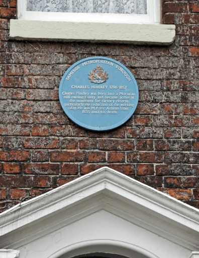 Charles Hindley Blue Plaque