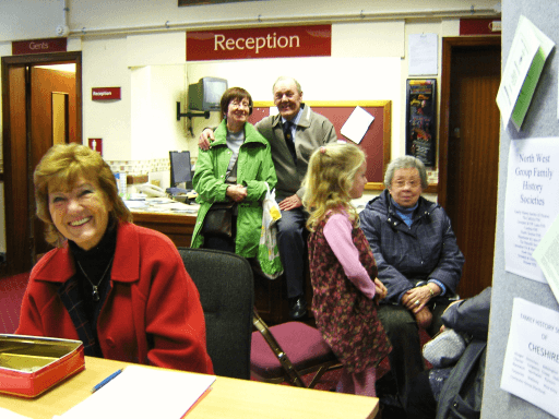 Doreen welcoming visitors