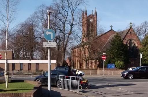 Chester Road previously the Roman Watling Street - "Stret" and "ford" - the crossing of the River Mersey give the placename Stretford