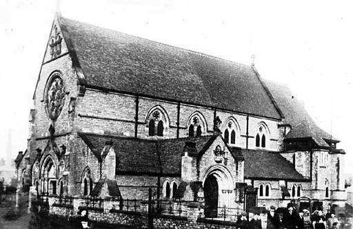 Macclesfield St John the Evangelist built 1882 in Statham Street, and replaced in 1960 by a new church at Weston, on the outskirts of Macclesfield