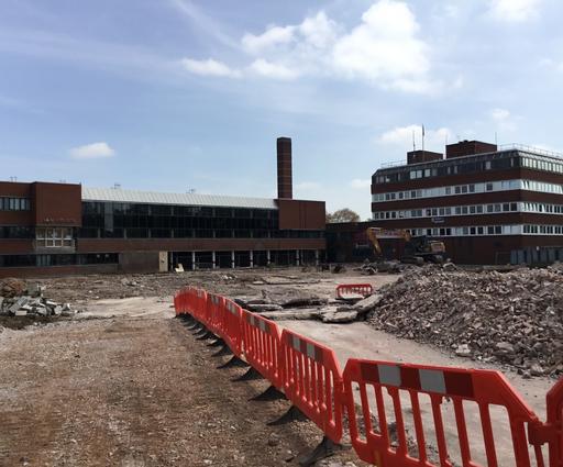 3c: View from the old ramp up to the where the main doors were