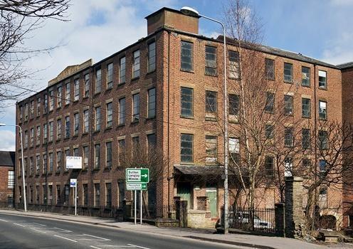 Albion mill, London Road, a silk mill dated 1843 which was built for Thomas Heapy.