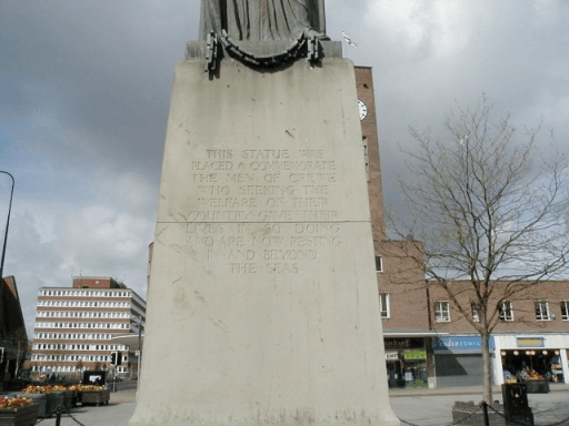 Crewe Britannia War Memorial  Market Square  - Inscription